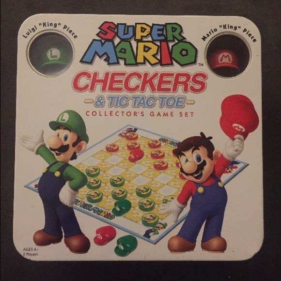 USAOPOLY Other - SUPER MARIO CHECKERS & TIC-TAC-TOE BOARD GAME